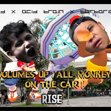 Volumes up! All monkeys on the car!