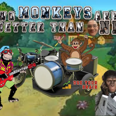 TWO MONKEYS ARE BETTER THAN ONE !!!