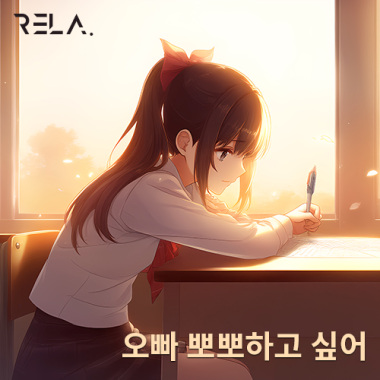 오빠 뽀뽀하고 싶어　歐爸，我想啵啵！　Oppa, I want a kiss!