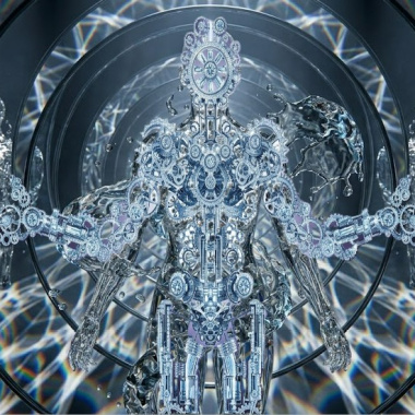 「賽博靈性」系列。「心裡有話，所以有歌。」