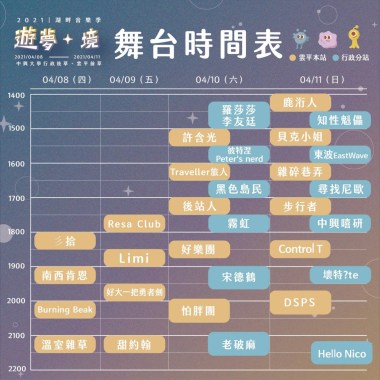 2021湖畔音樂祭歌單