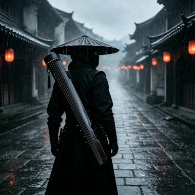 夜半风萧
