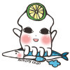 花枝配秋刀魚