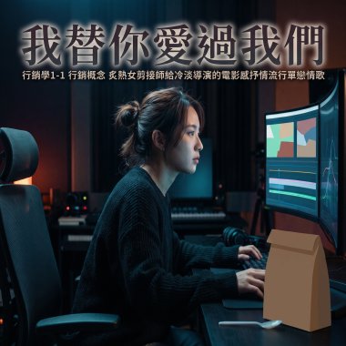 我替你愛過我們（行銷學1-1 行銷概念 炙熱女剪接師給冷淡導演的電影感抒情流行單戀情歌）