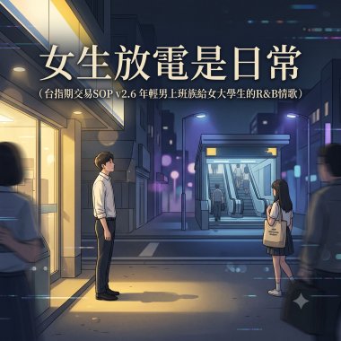 女生放電是日常(台指期交易SOP v2.6 年輕男上班族給女大學生的R&B情歌)