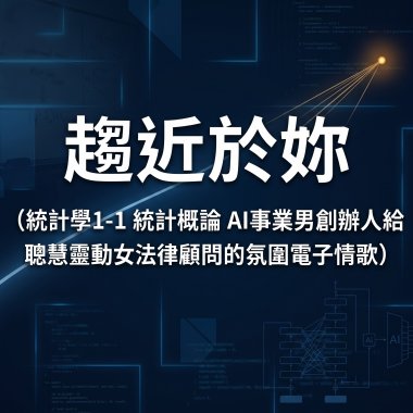 趨近於妳（統計學1-1 統計概論 AI事業男創辦人給聰慧靈動女法律顧問的氛圍電子情歌）