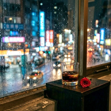 夜晚窗前的對話