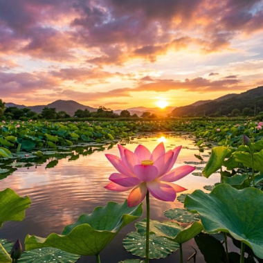仲夏蓮心 (詩意/國風)