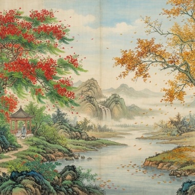 梧桐落，鳳凰開