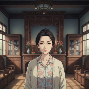 我是這座廳堂裡沉默的花蕊