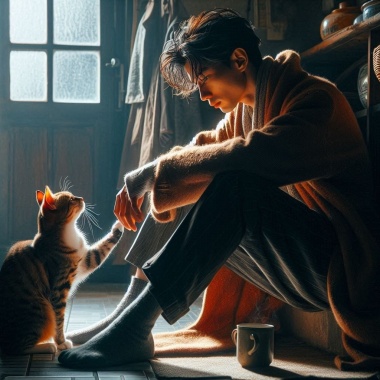 男人與貓的故事