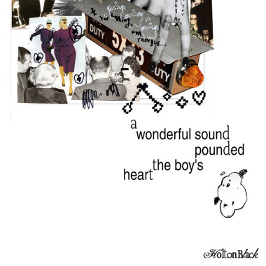 a wonderful sound pounded the boy's heart