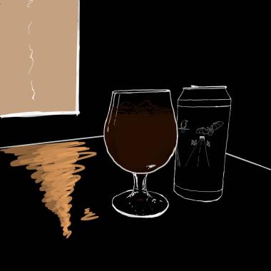 a glass of stout
