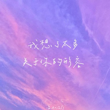 我想了太多关于你的形容（adj.)
