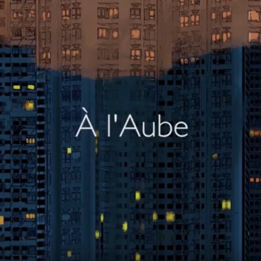 à l'aube