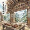 《雨落茶閣靜生禪》（Zen Rain in the Century Pavilion）
