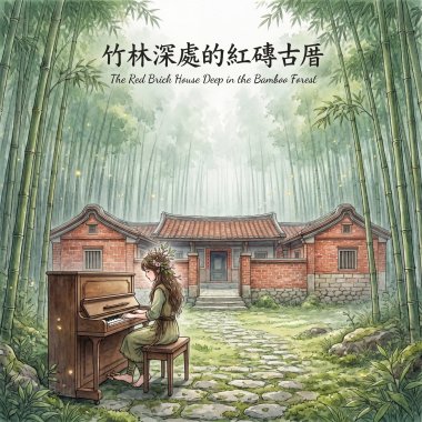 《竹林深處的紅磚古厝》（The Red Brick House Deep in the Bamboo Forest）