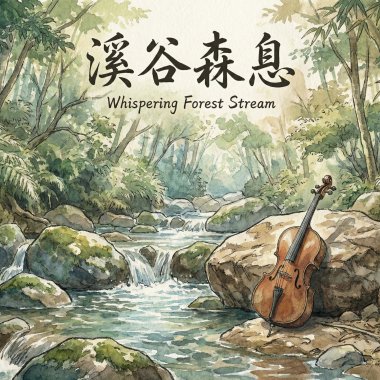 《溪谷森息》(Whispering Forest Stream)