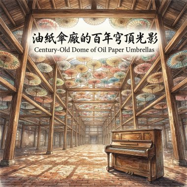 《油紙傘廠的百年穹頂光影》（Century-Old Dome of Oil Paper Umbrellas）