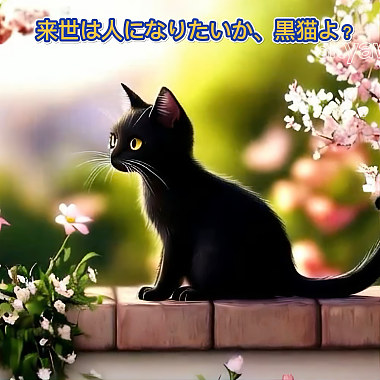 来世は人になりたいか、黒猫よ？