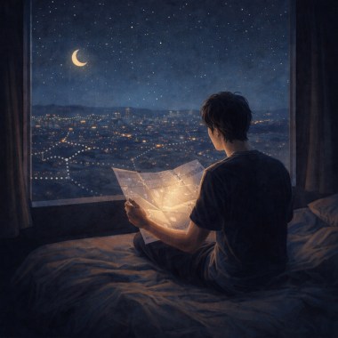把失眠折成一張地圖