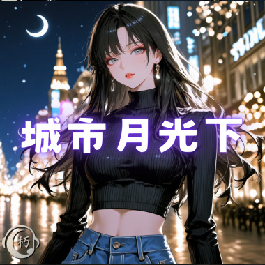 城市月光下
