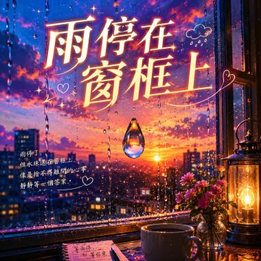 雨停在窗框上  |   心停在你身旁