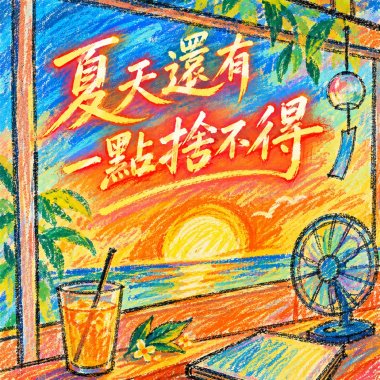 夏天還有一點捨不得  |  還留著我們笑過的昨天  |