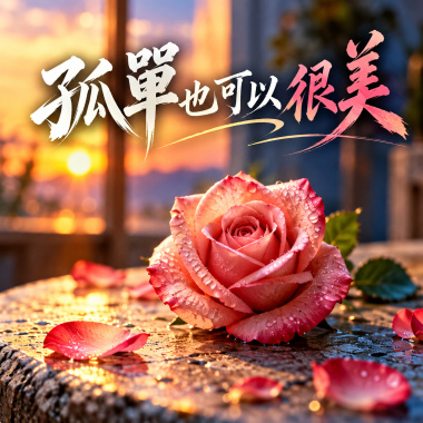 《孤單也可以很美》  |   像清晨霧裡藏著的玫瑰