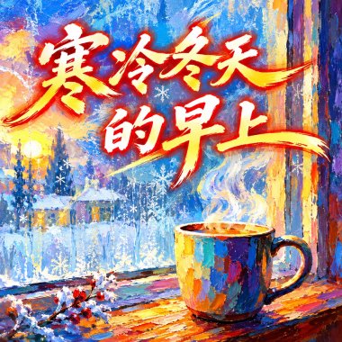 寒冷冬天的早上 |  思念在心中悄悄繞，回憶融化成暖日照  |