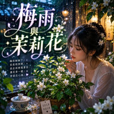 梅雨與茉莉花   ｜  一起開在盛夏