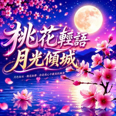 桃花輕語 月光傾城