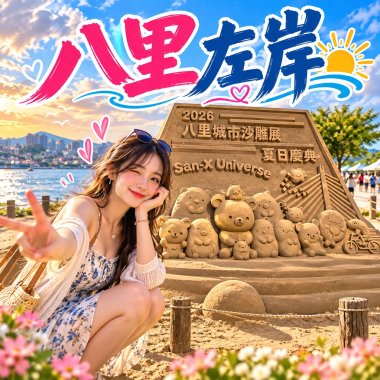 《八里左岸》|  沙雕是今天國慶日拍的照片