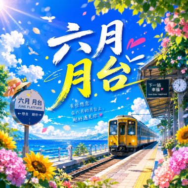 六月，月台｜ 有人揮手 有人把眼淚收藏