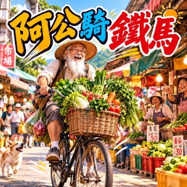 《阿公騎鐵馬》|   欲去買菜啦！