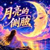 月亮的側臉 | 一半明亮 一半擱淺