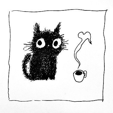 給我一杯咖啡和一隻貓就好