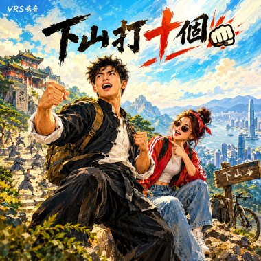 #下山打十個👊🙈Down to fight ten🏞️#(version2)