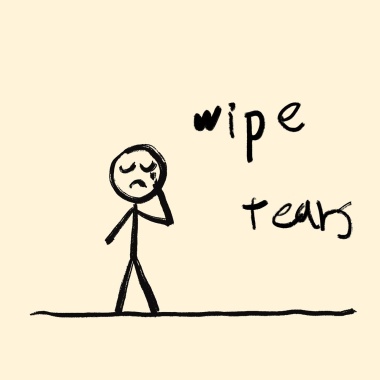 擦眼淚