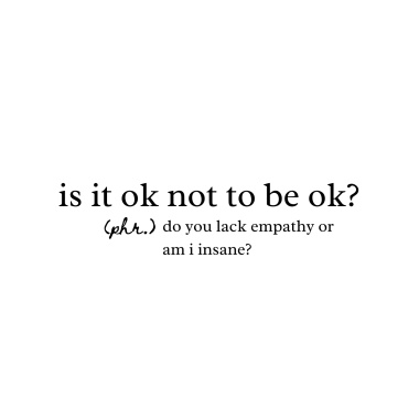 is it ok not to be ok?