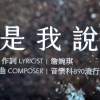 是我說
