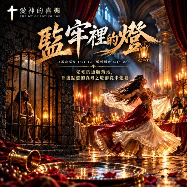 【監牢裡的燈】（馬太福音 14:1-12／馬可福音 6:14-29）- 先知的頭顱落地，那盞點燃的真理之燈卻從未熄滅