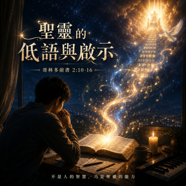 🎼【聖靈的低語與啟示】(哥林多前書 2:10-16)-當人的聰明走到盡頭，才是聖靈開口說話的起點