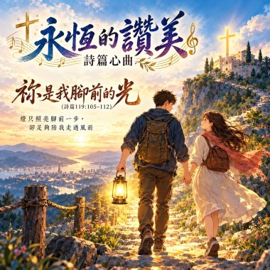 🎶【祢是我腳前的光】(詩篇119:105-112)-燈只照亮腳前一步，卻足夠陪我走過風雨