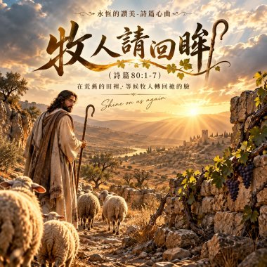 【牧人請回眸】（詩篇80:1-7）- 在荒蕪的田裡，等候牧人轉回祂的臉