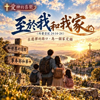 🎶【至於我和我家】（約書亞記 24:14-24）- 在選擇的路口，為一個家定錨