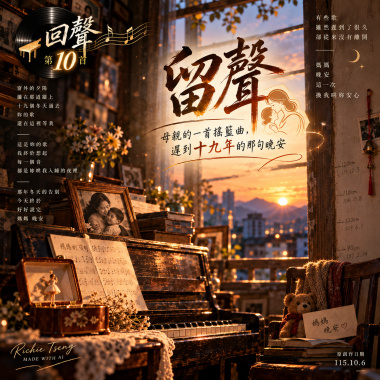 🎻回聲10-🎶【留聲】-母親的一首搖籃曲，遲到十九年的那句晚安