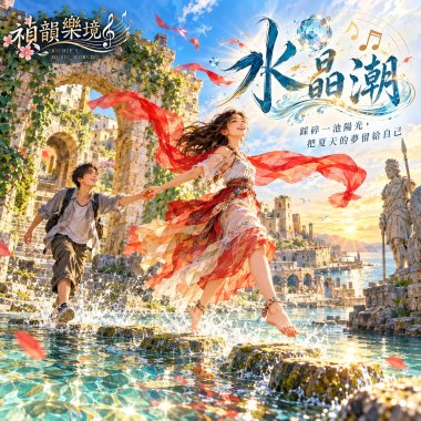 🎶【水晶潮】-踩碎一池陽光，把夏天的夢留給自己