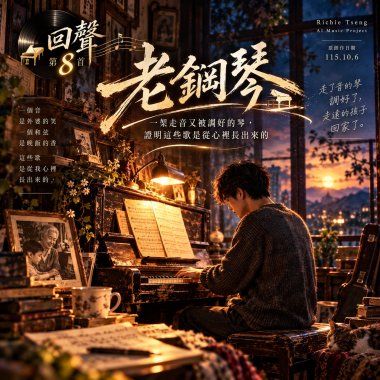 🎻回聲08【老鋼琴】-一架走音又被調好的琴，證明這些歌是從心裡長出來的