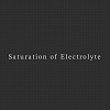 Saturation of Electrolyte